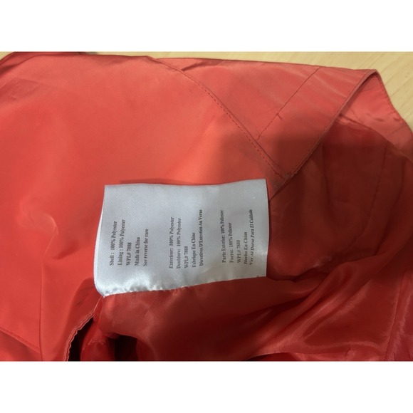 Michael Kors Women's Orange Silky Satin Light Utility Jacket Size 2X Preppy - Picture 3 of 13